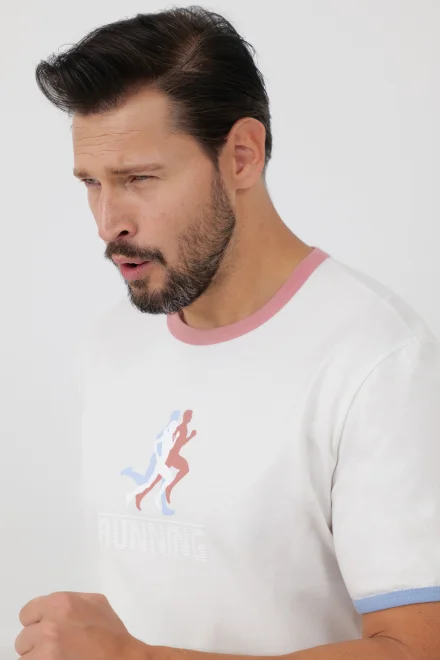Pánské pyžamo Sport - bavlna - Ecru