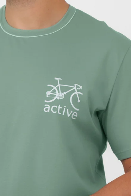 Pánské pyžamo Active - bavlna - Zeleno-šedá