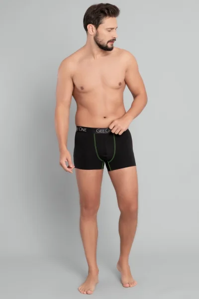 Pánské boxerky Fluo - Černo-zelená