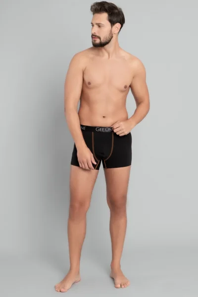 Pánské boxerky Fluo - Oranžovo-černá