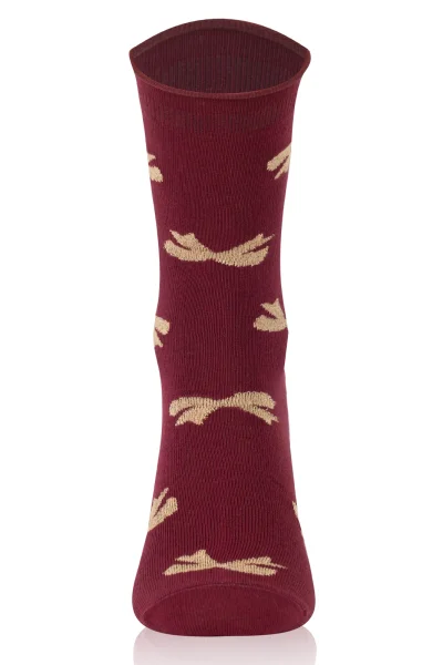 Dámské vysoké ponožky S183D Figaro - Bordó