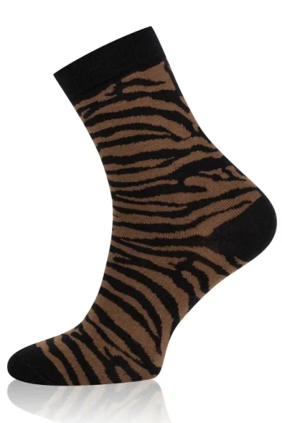 Dámské ponožky Zebra - Zvířecí vzor