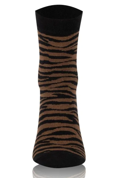 Dámské ponožky Zebra - Zvířecí vzor