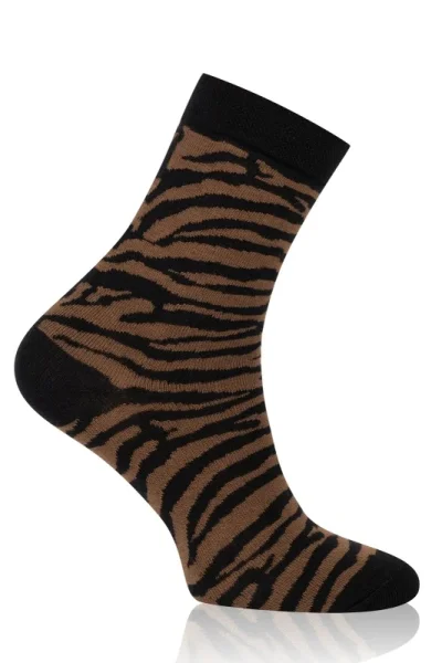 Dámské ponožky Zebra - Zvířecí vzor