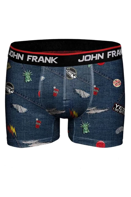 Pánské boxerky JFBD225 Ripped - Tmavě modrá