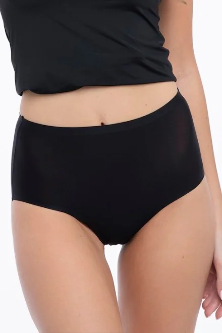 Kalhotky Simple Maxi - bezešvé - Černá