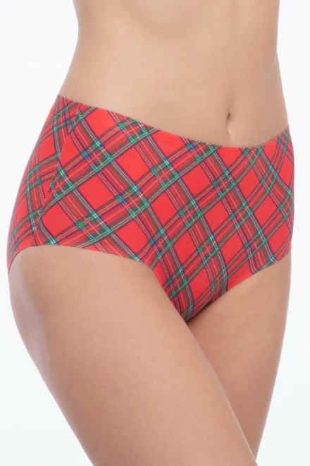 Kalhotky Scotch Maxi s vysokým pasem - Červená