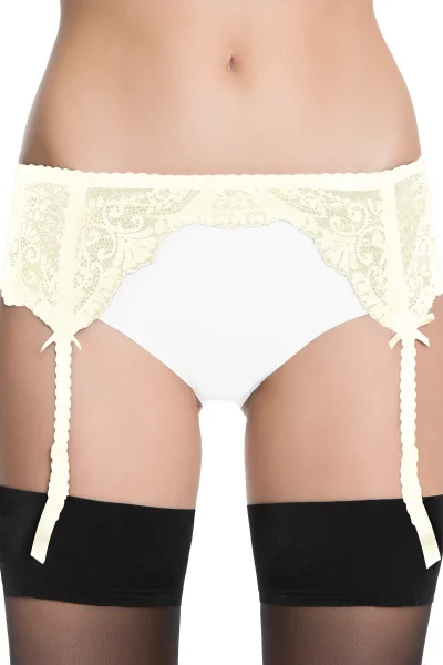 Podvazkový pás Freesia - Ecru