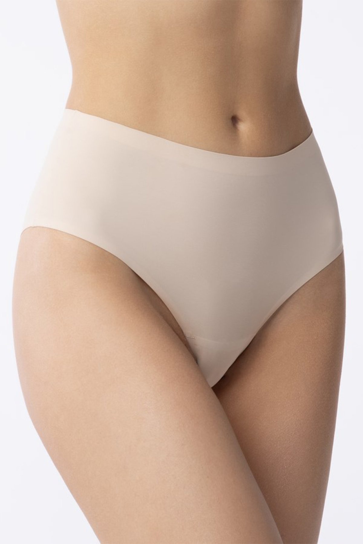 Bezešvé brazilky Julimex Brasil Maxi Invisible line - vyšší Béžová S