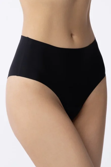 Bezešvé brazilky Brasil Maxi Invisible line - vyšší - Černá