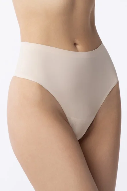 Bezešvá tanga Invisible line - vyšší - Béžová