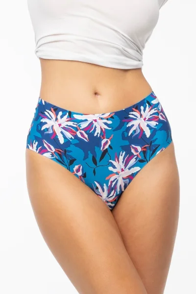 Brazilky Tissento Maxi - vyšší pas - Modrá