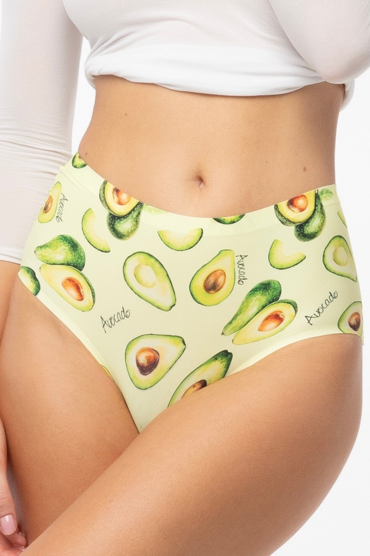 Kalhotky Julimex Avocado - vyšší pas Světle zelená S