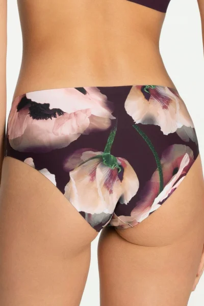 Kalhotky Velvet Bloom - Fialovo-barevná