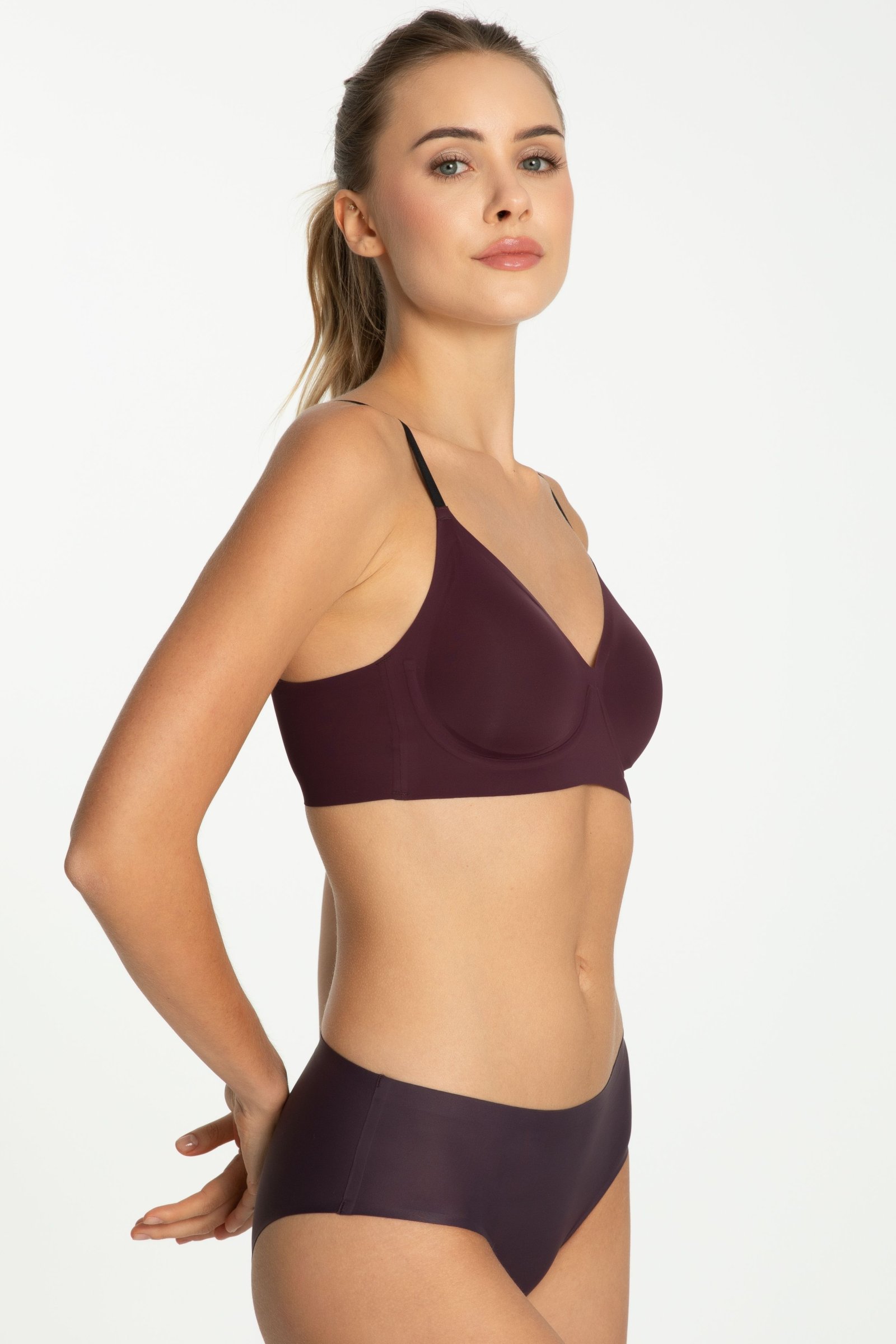 Kalhotky Julimex Dark Plum Tmavě fialová S