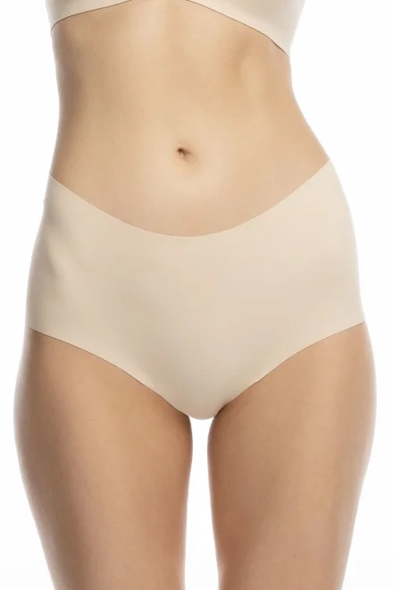 Kalhotky Boyshort - vyšší pas - Béžová