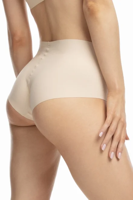 Kalhotky Boyshort - vyšší pas - Béžová