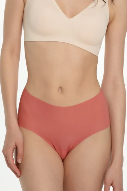 Kalhotky Mousse Maxi - vyšší pas, ultratenké - Korálová