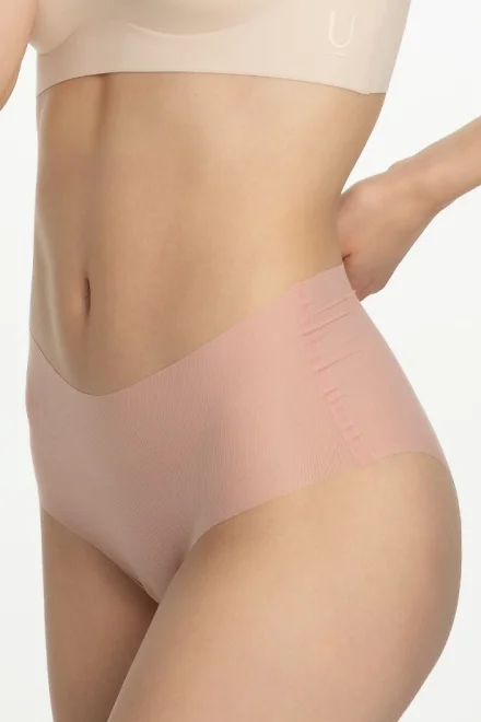 Kalhotky Mousse Maxi - vyšší pas, ultratenké - Světle oranžová