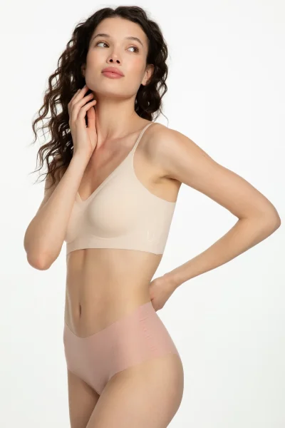 Kalhotky Mousse Maxi - vyšší pas - Světle oranžová