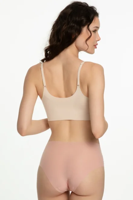 Kalhotky Mousse Maxi - vyšší pas, ultratenké - Světle oranžová