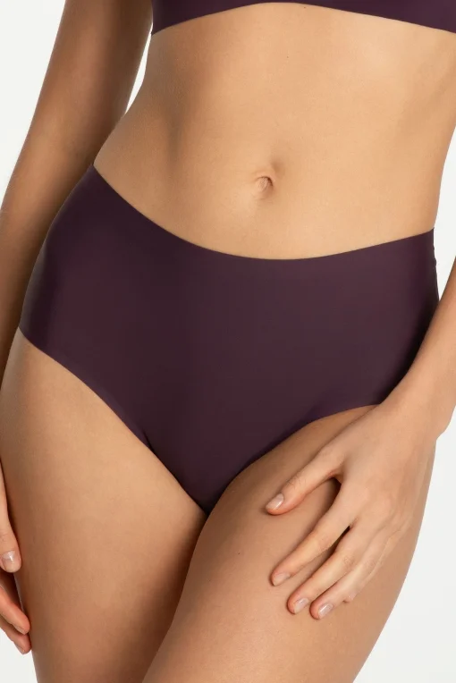 Kalhotky Dark Plum - vyšší pas