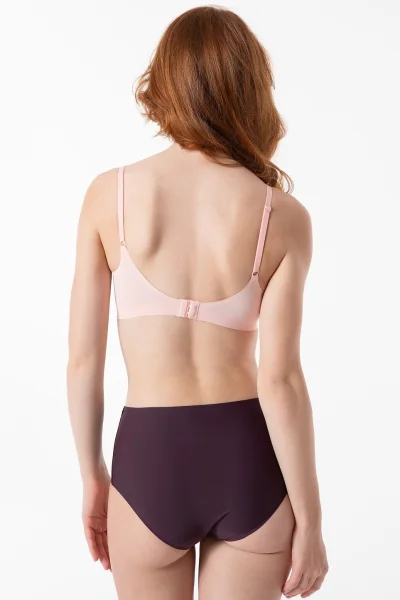 Kalhotky Dark Plum - vyšší pas - Tmavě fialová