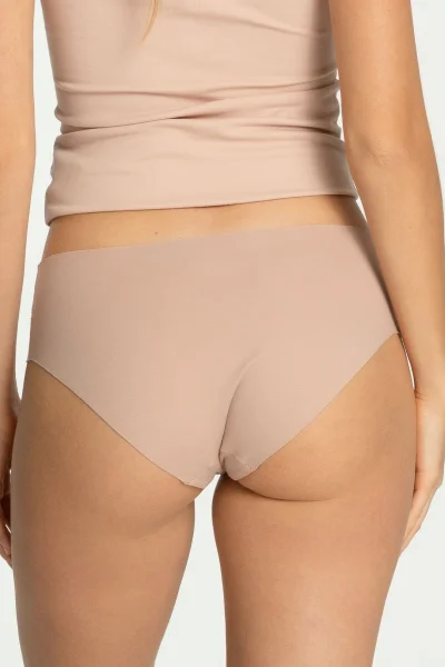 BEI Kalhotky Cotton Mood - vyšší pas - Béžová