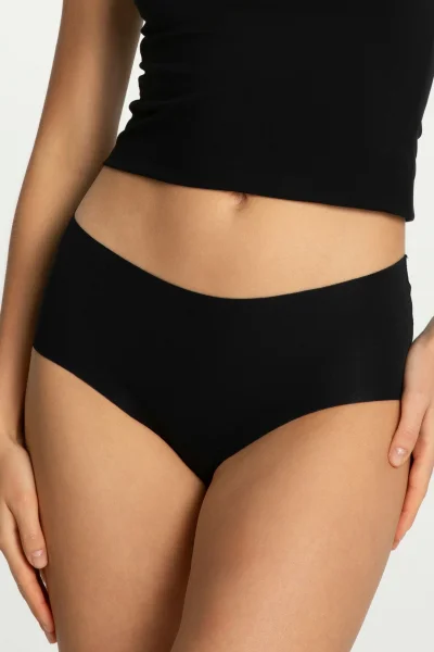 BLA Kalhotky Cotton Mood - vyšší pas - Černá