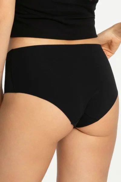 BLA Kalhotky Cotton Mood - vyšší pas - Černá