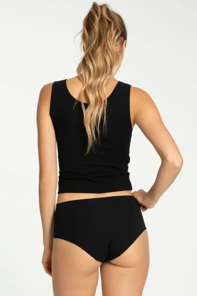 BLA Kalhotky Cotton Mood - vyšší pas - Černá