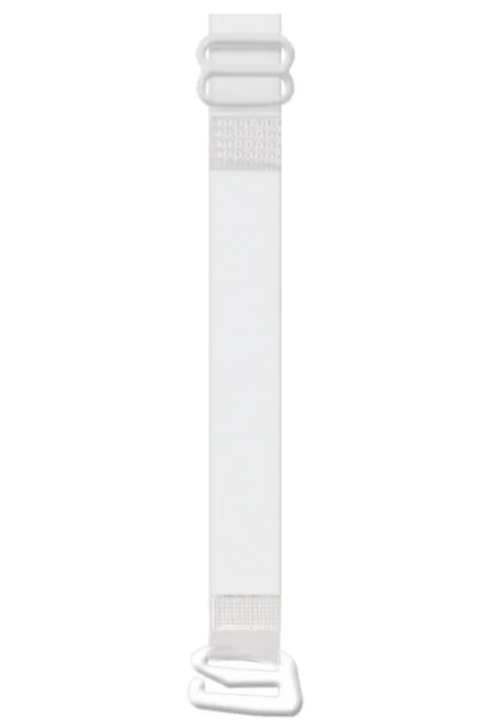 Silikonová ramínka (RT-04) 10 mm kov - Bílá