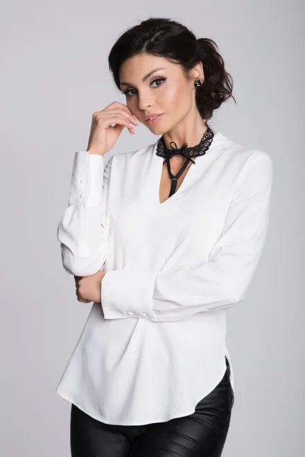 Ozdobné ramínko Collier na krk - Černá