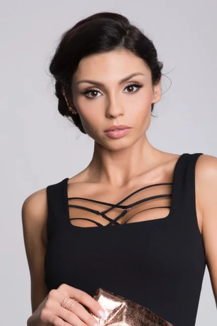 Ozdobná ramínka Braid - Černá