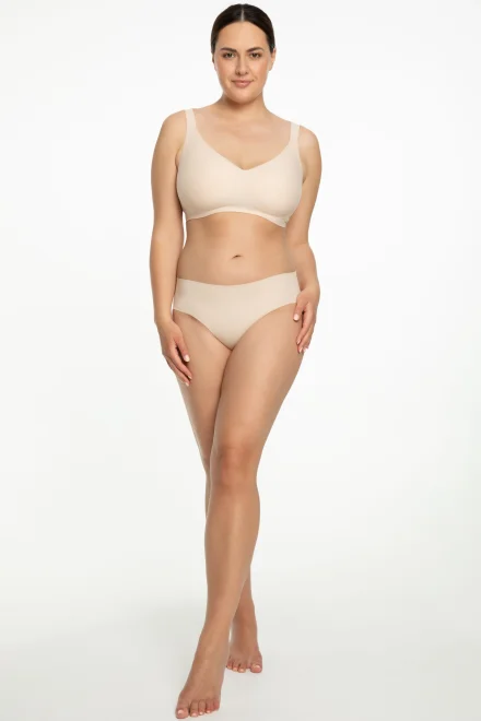 Nevyztužená podprsenka Jelly Bra Comfort - pro větší poprsí - Béžová
