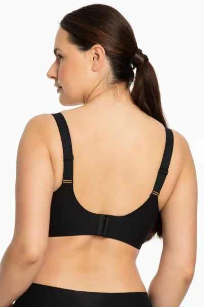 Nevyztužená podprsenka Jelly Bra Comfort - pro větší poprsí - Černá