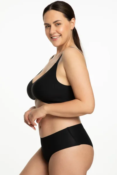 Nevyztužená podprsenka Jelly Bra Comfort - pro větší poprsí - Černá