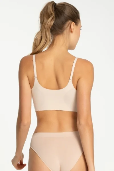 Bezešvý Top Simple - Béžová
