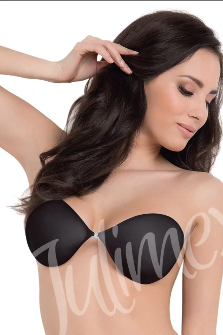 Samodržící podprsenka BS-02 látková - Černá