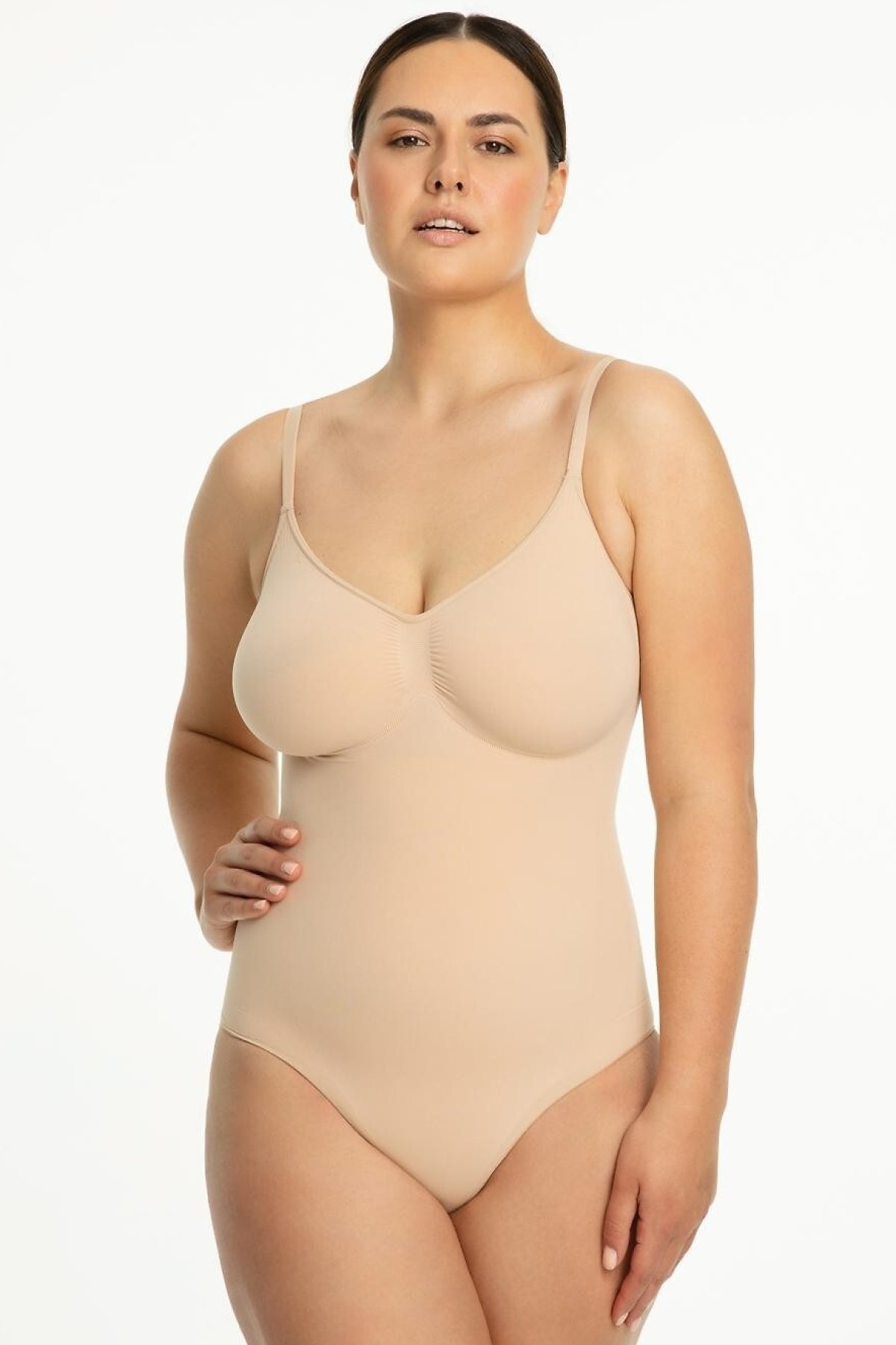 Stahovací body Julimex 421 - tvarující Béžová S