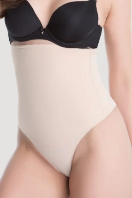 Stahovací tanga 275 s vysokým pasem - Natural