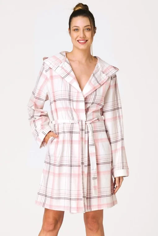 Dámský župan 415 B26 - bavlněný flanel