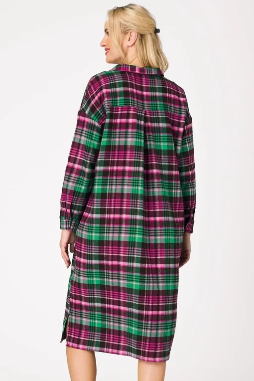 Noční košile 414 B26 - bavlněný flanel