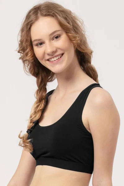 Bambusová měkká podprsenka LBT 005 - Černá