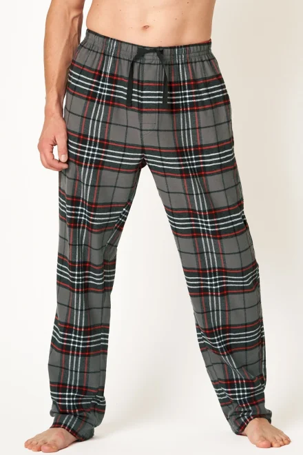 Pyžamové kalhoty MHT 400 - flanel - Červeno-černá