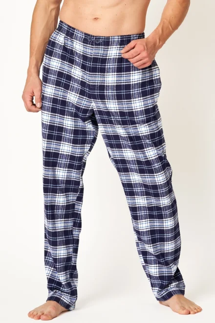 Pyžamové kalhoty MHT 412 - flanel - Tmavě modrá