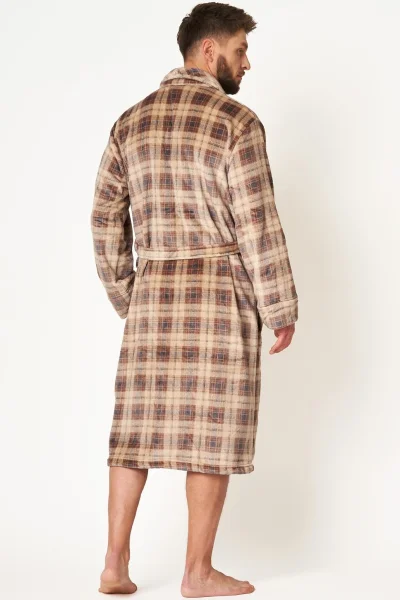 Pánský župan 402 B24 - soft - Béžová