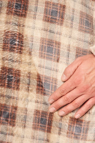 Pánský župan 402 B24 - soft - Béžová