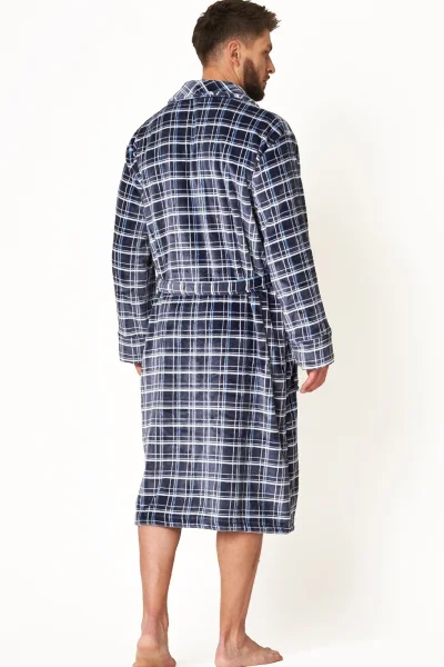 Pánský župan 432 B24 - soft - Tmavě modrá