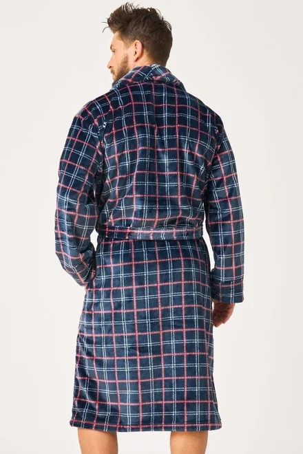 Pánsky župan 406 B26 - soft - Tmavomodrá